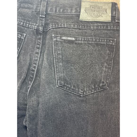 Harley Davidson Black Bootcut Jeans 12L - Picture 5 of 5
